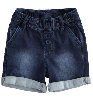 Jeans neonato corti in denim BLU Minibanda