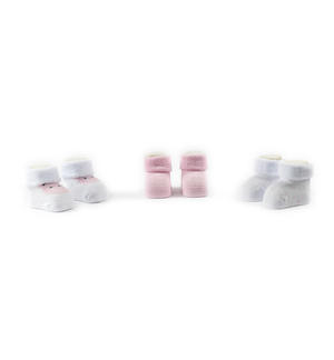 Set babbucce neonato ROSA Minibanda