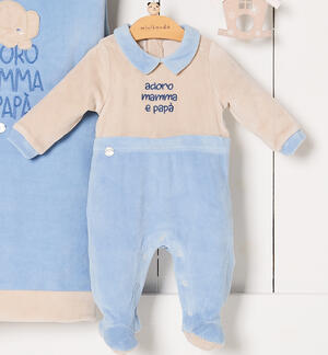 Jumpsuit with writing for baby boy Minibanda