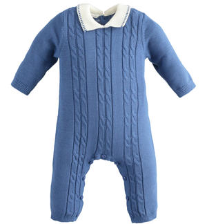 Tutina neonato intera in tricot 100% cotone Minibanda