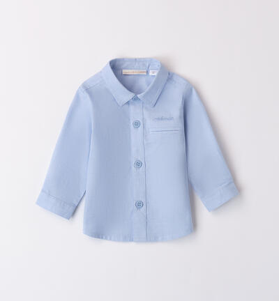 Boys' shirt in 100% cotton BLUE Minibanda