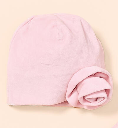 Cappellino per neonata ROSA Minibanda