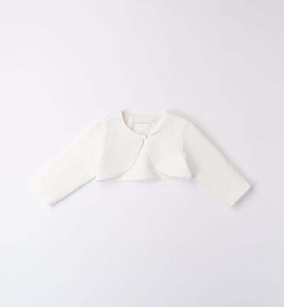 Elegante giacca bianca neonata  Minibanda