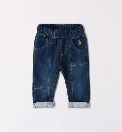Jeans bimbo con orsetto BLU Minibanda