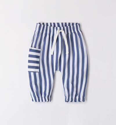 Boys' striped trousers BLUE Minibanda