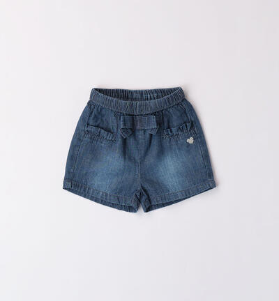 Shorts in denim per bimba BLU Minibanda