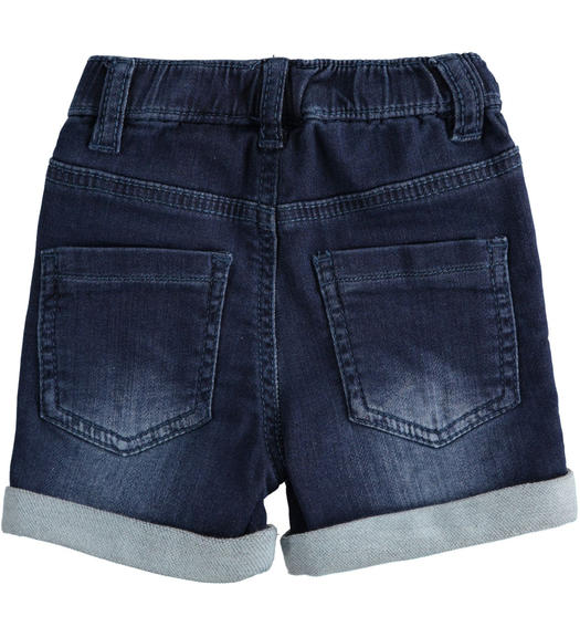 Jeans neonato corti in denim da 1 a 24 mesi Minibanda STONE WASHED-7450