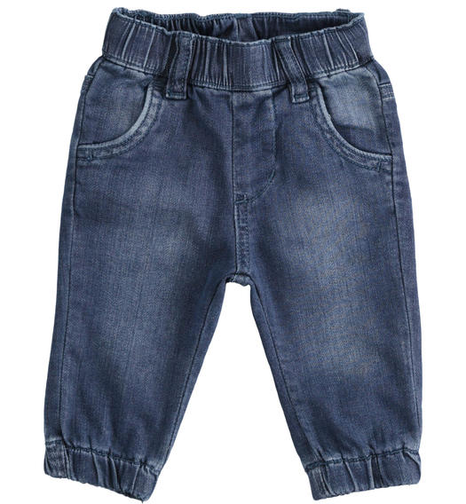Jeans neonato in denim stretch di cotone da 1 a 24 mesi Minibanda STONE WASHED-7450