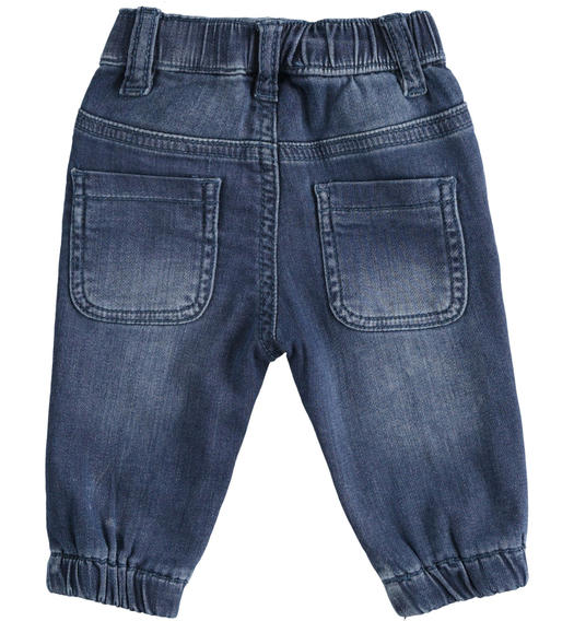 Jeans neonato in denim stretch di cotone da 1 a 24 mesi Minibanda STONE WASHED-7450