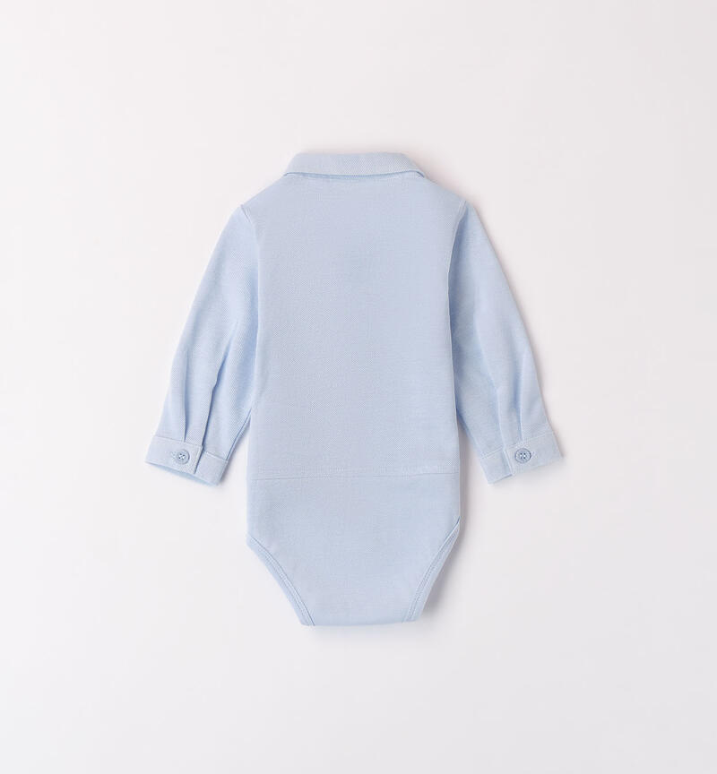 Body camicia neonato AZZURRO-3661