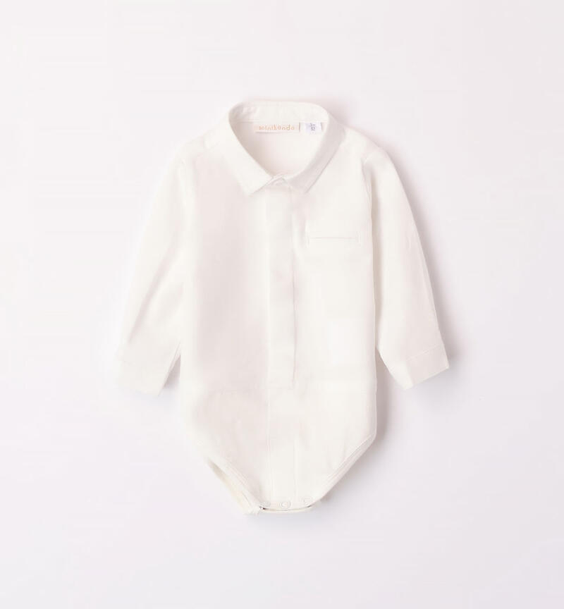 Body camicia neonato da 1 a 24 mesi Minibanda PANNA-0112