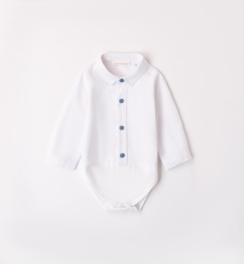 Baby boy shirt bodysuit BIANCO-0113