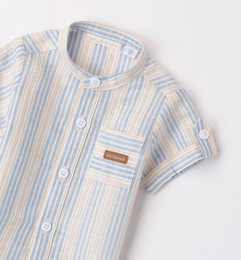 Boys' striped shirt AVION-3724