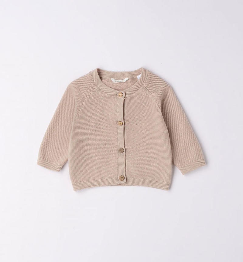Cardigan for children from 1 to 24 months BEIGE-0434