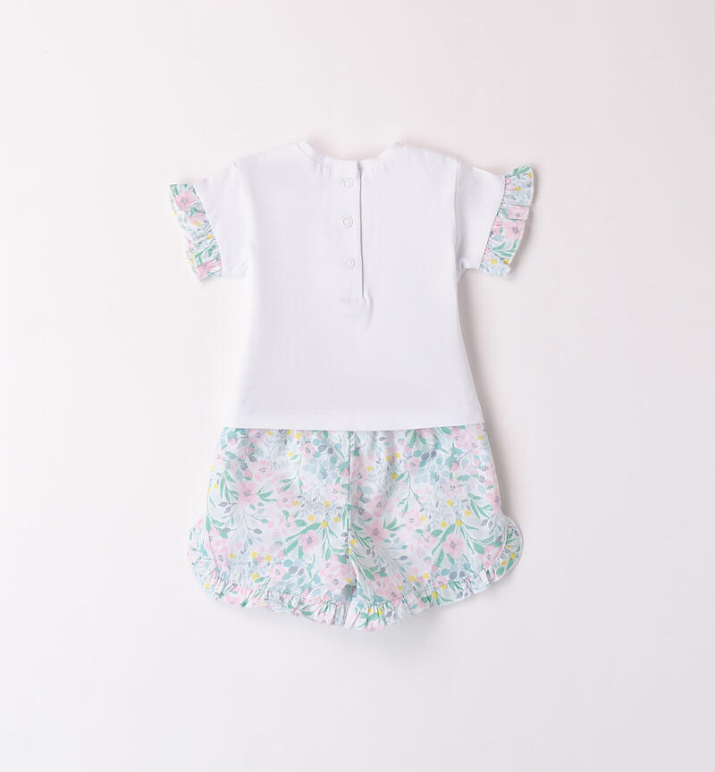 Girls' summer outfit BIANCO-0113
