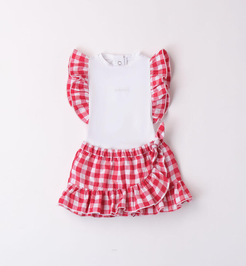 Completo bimba body e gonna BIANCO-0113