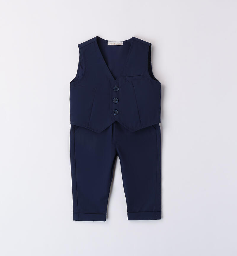 Boys' elegant outfit BLU CHIARO-3584