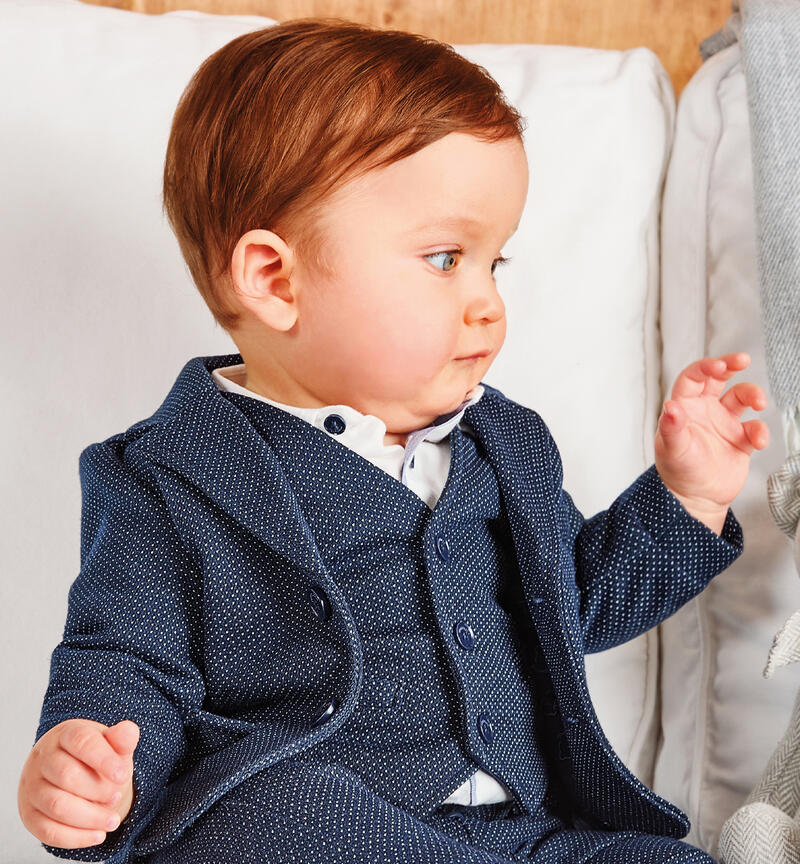 Elegant vest for baby boy NAVY-3885