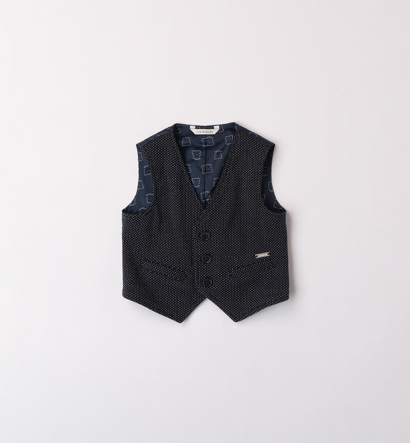 Elegant vest for baby boy NAVY-3885