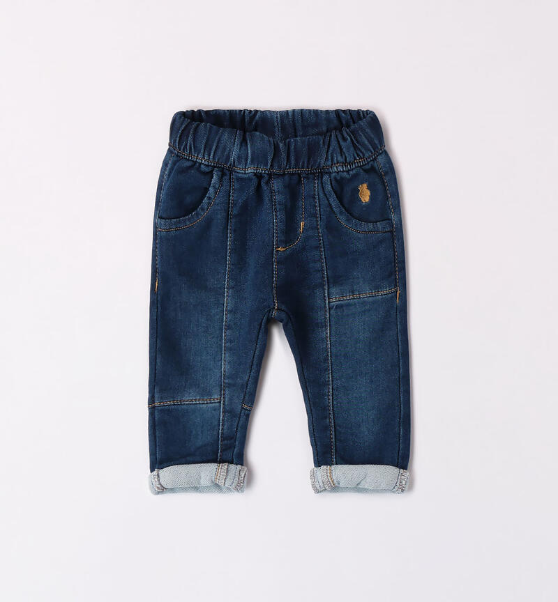 Jeans bimbo con orsetto da 1 a 24 mesi Minibanda STONE WASHED-7450