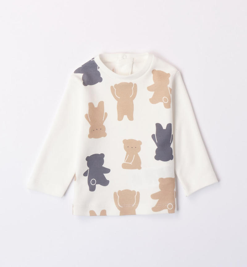 Minibanda T-shirt with teddy bears for boys from 1 to 24 months PANNA-0112