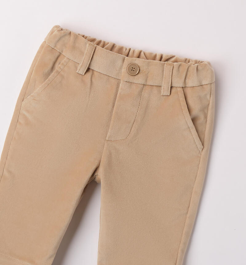 Elegant pants for baby boy BEIGE-0472