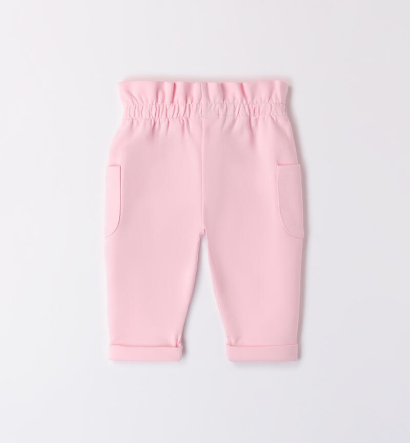 Pantaloni per bimba con fiocco LT.PINK-2732