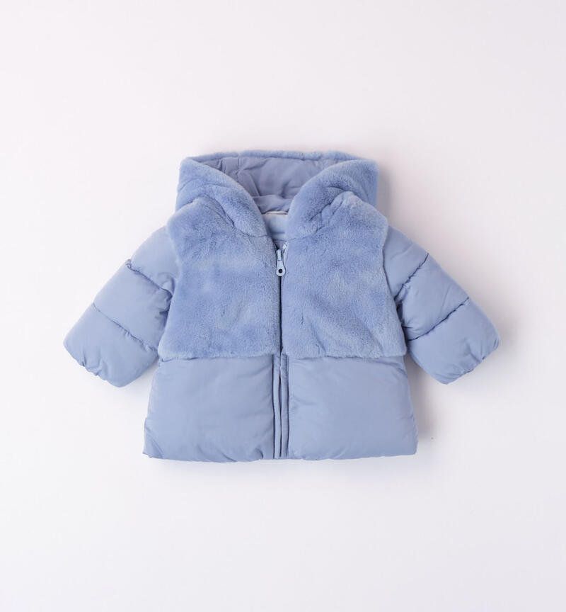 Minibanda padded jacket with hood for girls from 1 to 24 months AVION-3621