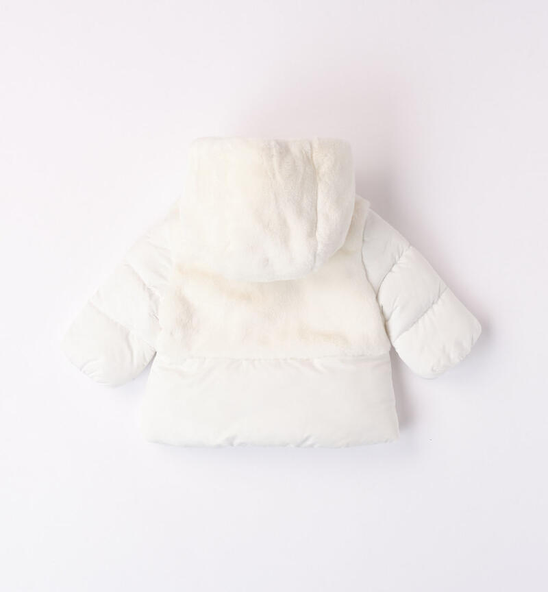 Minibanda padded jacket with hood for girls from 1 to 24 months PANNA-0112