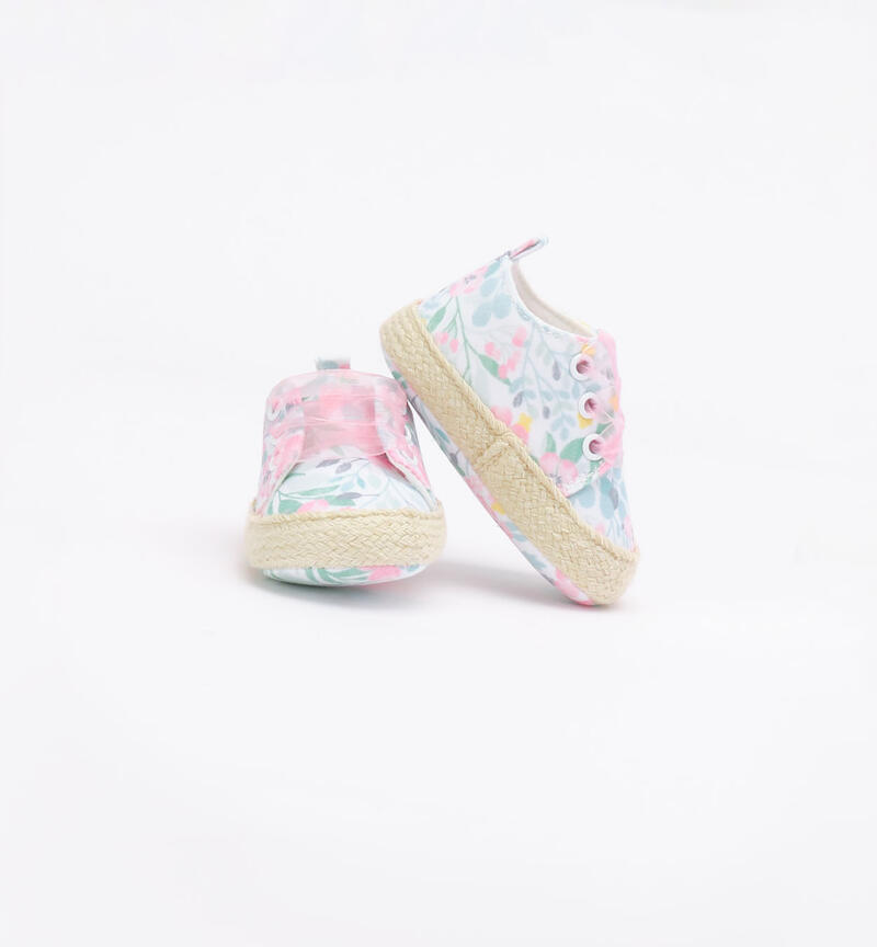 Sneakers for baby girls BIANCO-ROSA-6AAS