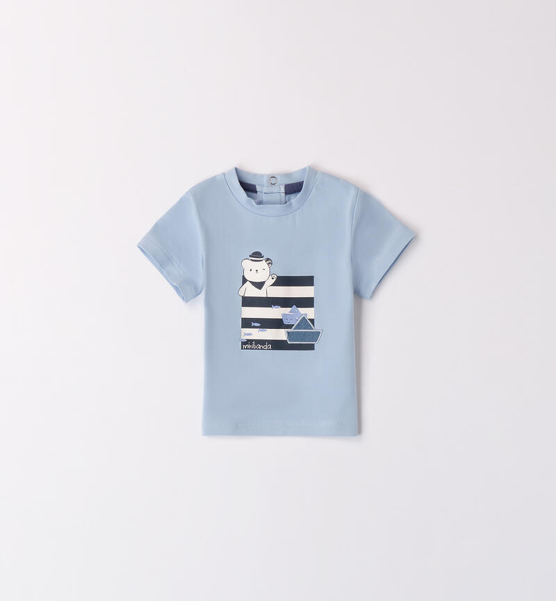Boys' T-shirt with print AZZURRO-3661