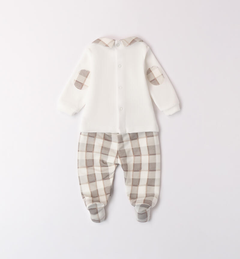 Two-piece jumpsuit for baby boy PANNA-TORTORA-6AUQ