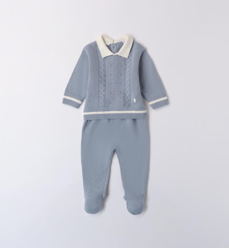 Tricot jumpsuit for baby boy AVION-3825