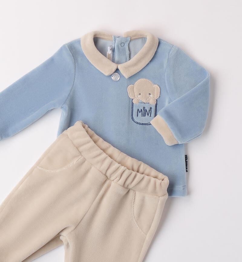 Jumpsuit for baby boy L.BLUE-3964